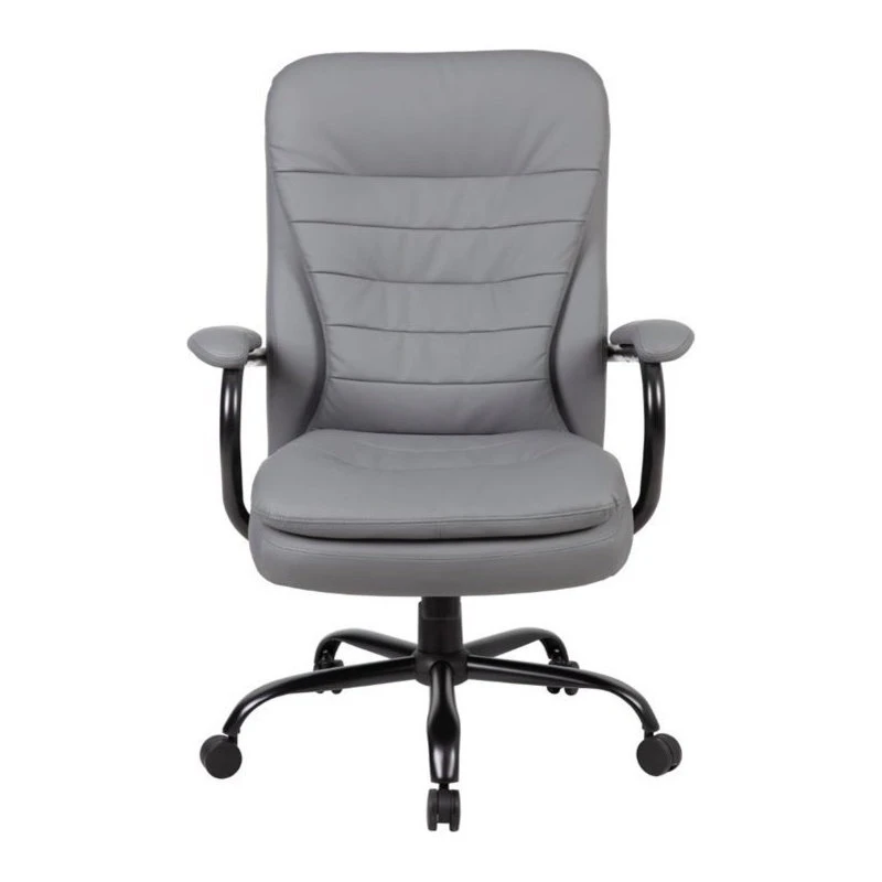 Boss Office Products Boss Office Heavy Duty Double Plush CaressoftPlus Chair In Gray 4 Boss Office Products Boss Office Heavy Duty Double Plush CaressoftPlus Chair In Gray - Image 2