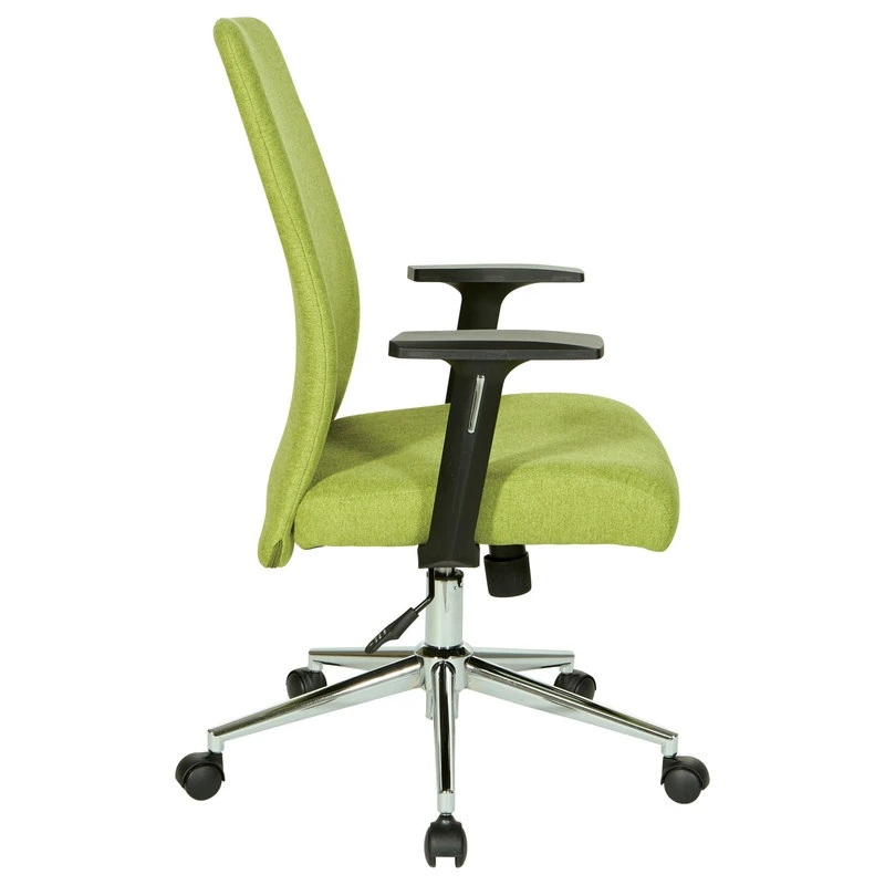 Office Star Products Evanston Office Chair, Basil Fabric With Chrome Base 5 Office Star Products Evanston Office Chair, Basil Fabric With Chrome Base - Image 3
