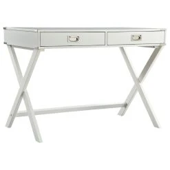 Inspire Q Alastair Campaign Writing Desk, White
