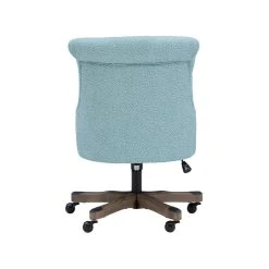 Linon Home Decor Products Linon Sinclair Wood Upholstered Office Chair In Light Blue -Boraam Industries Shop a5b1741e0163c092 4553 w800 h800 b1 p0