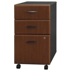 Home Square 3 Drawer Wood Mobile Filing Cabinet Set In Hansen Cherry (Set Of 2) -Boraam Industries Shop a7b10713025933d3 9382 w800 h800 b1 p0