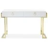 Pangea Home Julia Desk, Glossy White Lacquer