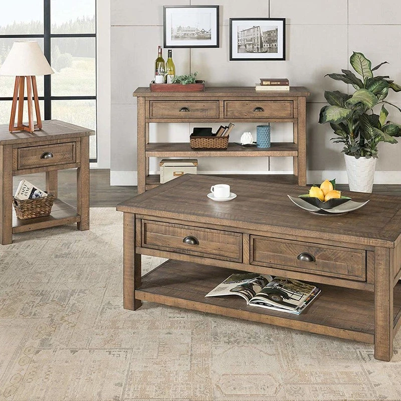 Martin Svensson Home Saltoro Sherpi Coastal Style Rectangular Wooden Console Table With 2 Drawers 7 Martin Svensson Home Saltoro Sherpi Coastal Style Rectangular Wooden Console Table With 2 Drawers - Image 5