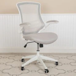 Offex Swivel Ergonomic Task Office Chair With White Frame, Light Gray 8 Offex Swivel Ergonomic Task Office Chair With White Frame, Light Gray -Boraam Industries Shop a891ebb60d8adc69 8834 w800 h800 b0 p0