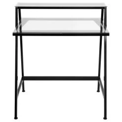 LumiSource 2-Tier Desk, Black And Clear 7 LumiSource 2-Tier Desk, Black And Clear -Boraam Industries Shop a911aceb0becb9cb 0471 w800 h800 b1 p0