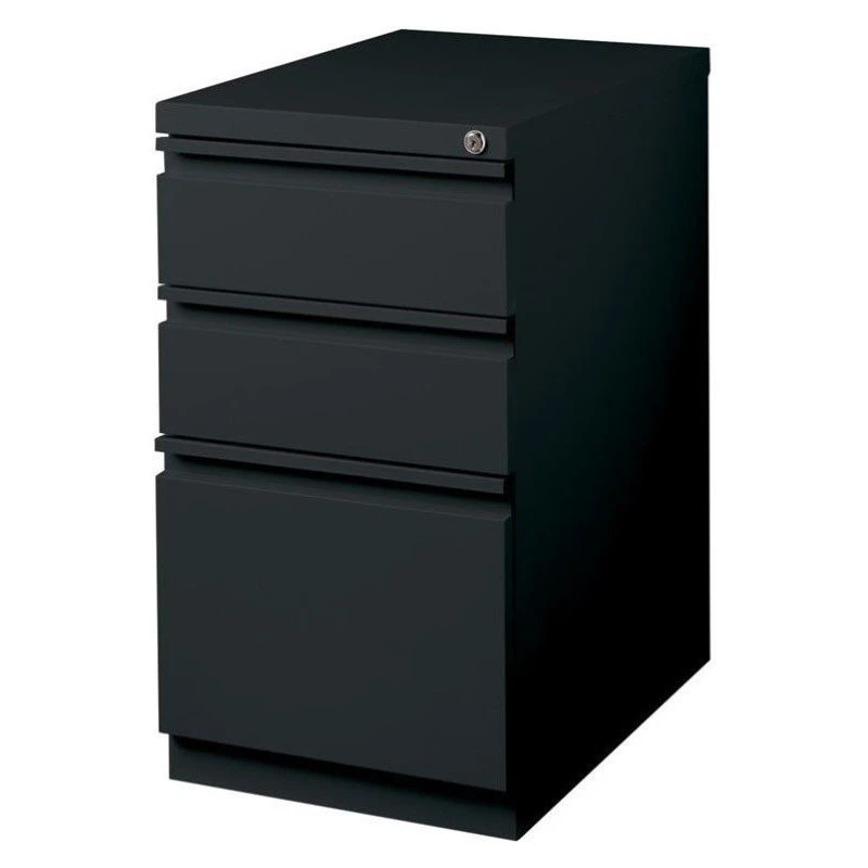 Hirsh Industries LLC Hirsh 20-inch Deep Modern Metal Mobile Pedestal File 3-Drawer Box/File In Black 4 Hirsh Industries LLC Hirsh 20-inch Deep Modern Metal Mobile Pedestal File 3-Drawer Box/File In Black - Image 2