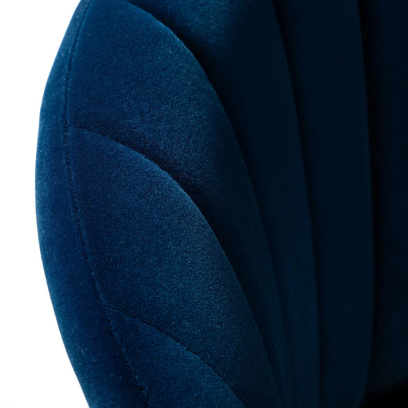 Karat Home Swivel Task Chair With Tufted Back, Navy 9 Karat Home Swivel Task Chair With Tufted Back, Navy - Image 7