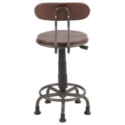 Lumisource Dakota Task Chair, Antique Metal And Espresso Bamboo -Boraam Industries Shop ab41a4660acbb1ff 1524 w800 h800 b1 p0