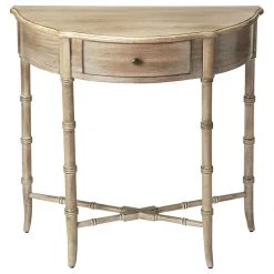 Butler Specialty Company Butler Skilling Driftwood Demilune Console Table, Gray