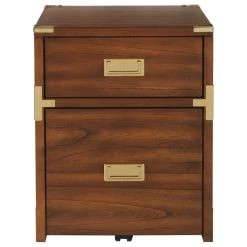Office Star Products Wellington 2-Drawer File Cabinet, Toasted Wheat