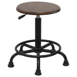 Studio Designs Retro Stool, Rustic Oak -Boraam Industries Shop ac01dc04072114ec 2116 w800 h800 b1 p0