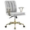 Acme Furniture Damir Office Chair, Vintage White Top Grain Leather And Chrome -Boraam Industries Shop ac5106260e960cf9 9639 w800 h800 b1 p0