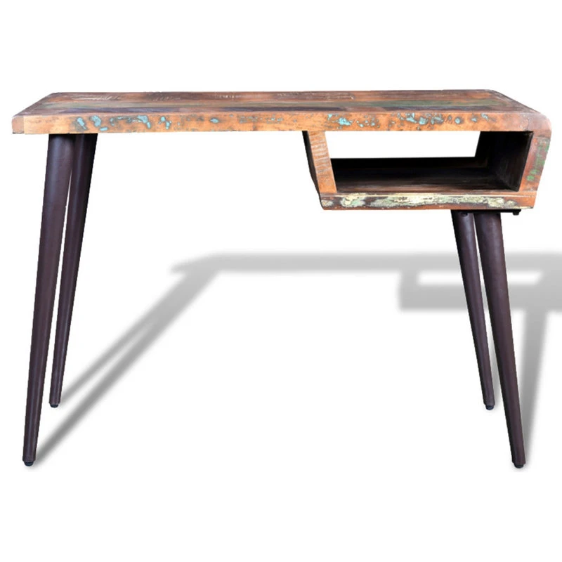 Vida XL International B.V. VidaXL Office W/ Iron Legs Desk Reclaimed Wood Workstation Writing Tables 5 Vida XL International B.V. VidaXL Office W/ Iron Legs Desk Reclaimed Wood Workstation Writing Tables - Image 3