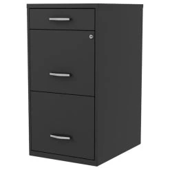 UrbanPro 18" Deep 3 Drawer Metal Organizer File Cabinet In Balck -Boraam Industries Shop ad31e049039970a7 3961 w800 h800 b1 p0