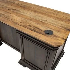 Martin Furniture Executve L-Desk And Return With Solid Wood Plank Tops, Fully Assembled, Brown -Boraam Industries Shop ade1721a00b951de 1091 w800 h800 b0 p0