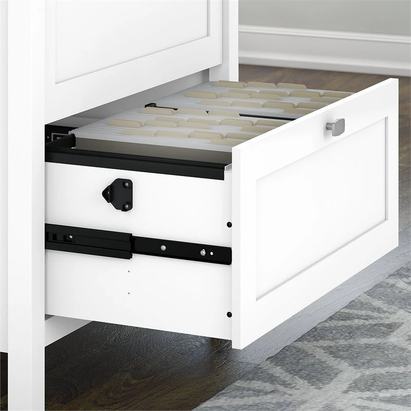 Scranton & Co Furniture Broadview 2 Drawer File Cabinet In Pure White 5 Scranton & Co Furniture Broadview 2 Drawer File Cabinet In Pure White - Image 3
