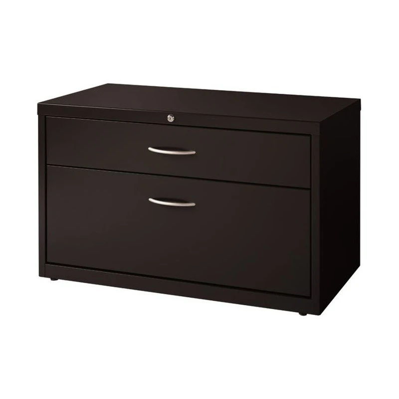 Hirsh Industries LLC Hirsh 36-in Wide Metal Box/File Low Credenza With Sliding Door Black 3 Hirsh Industries LLC Hirsh 36-in Wide Metal Box/File Low Credenza With Sliding Door Black