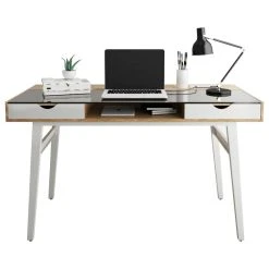 Rta Products- L Techni Mobili Compact Computer Desk With Multiple Storage, Walnut -Boraam Industries Shop aed1c22d00c275b5 8907 w800 h800 b1 p0