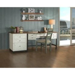 Crafters And Weavers Greenview Rustic Industrial Modern 60" Desk, White 9 Crafters And Weavers Greenview Rustic Industrial Modern 60" Desk, White -Boraam Industries Shop af618b230b034a28 7242 w800 h800 b0 p0