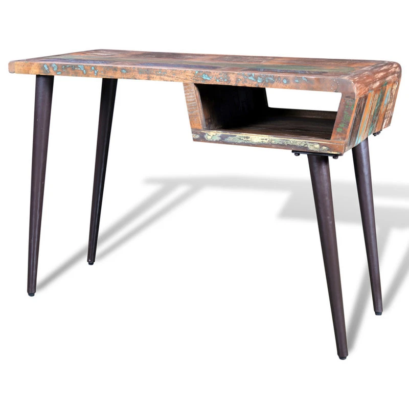 Vida XL International B.V. VidaXL Office W/ Iron Legs Desk Reclaimed Wood Workstation Writing Tables 6 Vida XL International B.V. VidaXL Office W/ Iron Legs Desk Reclaimed Wood Workstation Writing Tables - Image 4