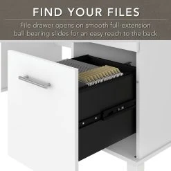 Bush Industries Somerset 60W Office Desk With Drawers, White -Boraam Industries Shop b001da5d0f1723f1 3386 w800 h800 b0 p0