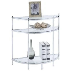 Convenience Concepts Royal Crest 3 Tier Half-Circle Entryway Table S11-141