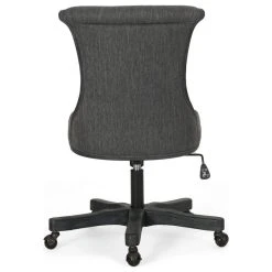 GDFStudio Andrea Contemporary Upholstered Roll Back Swivel Office Chair, Charcoal/Weathere -Boraam Industries Shop b0d1eb2a00a7603b 5980 w800 h800 b1 p0