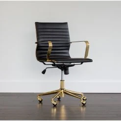 Sunpan Modern Home Jessica Office Chair, Gold, Black -Boraam Industries Shop b0f17e610c8fdded 3460 w800 h800 b0 p0