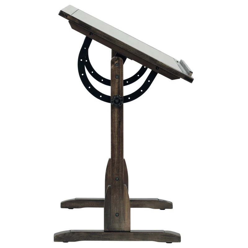 Studio Designs Vintage Solid Wood Drawing, Drafting Table With 36"Tilting Top-Distressed Black 10 Studio Designs Vintage Solid Wood Drawing, Drafting Table With 36"Tilting Top-Distressed Black - Image 8