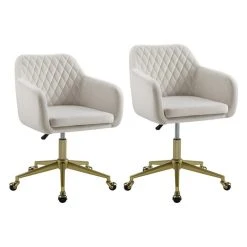 Linon Home Decor Products Linon Lyla Upholstered Quilted Office Chair In Off White 11 Linon Home Decor Products Linon Lyla Upholstered Quilted Office Chair In Off White -Boraam Industries Shop b23109c50f7feb42 1833 w800 h800 b1 p0