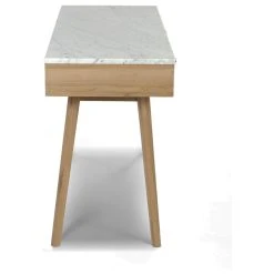 The Bianco Collection (TBC) Viola 44" Rectangular Italian Carrara White Marble Writing Desk With Oak Leg -Boraam Industries Shop b341771c0e9db4aa 4114 w800 h800 b1 p0