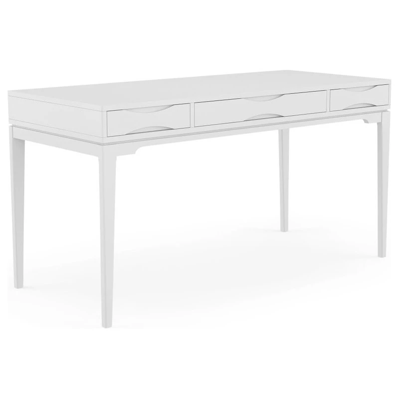 Simpli Home Ltd. Harper Solid Hardwood Desk, White 3 Simpli Home Ltd. Harper Solid Hardwood Desk, White