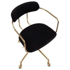 Lumisource Demi Office Chair, Gold Metal, Black Velvet -Boraam Industries Shop b4b1f4ef0fd10dde 7696 w800 h800 b1 p0