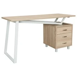 Rta Products- L Modern Design Computer Desk With Storage, Sand
