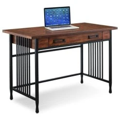 Leick Home Leick Ironcraft Computer Desk In Mission Oak 9 Leick Home Leick Ironcraft Computer Desk In Mission Oak -Boraam Industries Shop b531841c09966da5 4883 w800 h800 b1 p0