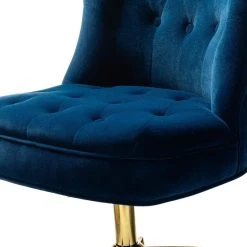 Karat Home Swivel Upholstered Task Chair With Tufted Back, Navy -Boraam Industries Shop b5c1ec040059237f 1699 w800 h800 b0 p0