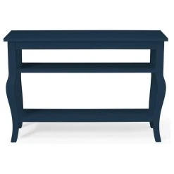Uniek Inc. Lillian Wood Console Table With Curved Legs And 2 Shelves, Navy Blue -Boraam Industries Shop b6d157b50963db61 4536 w800 h800 b1 p0