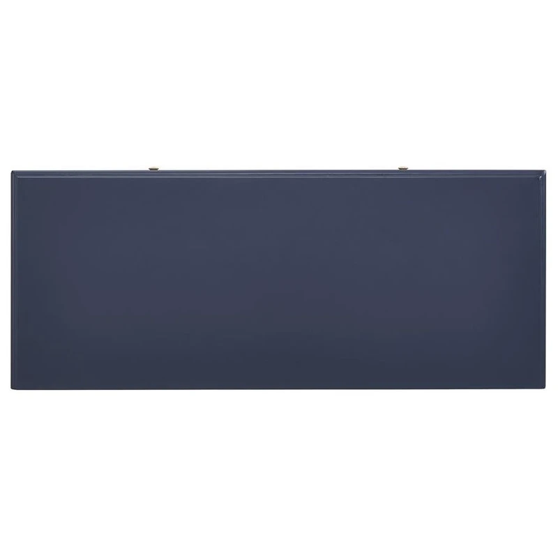 Linon Home Decor Products Blue And Gold Campaign Desk 5 Linon Home Decor Products Blue And Gold Campaign Desk - Image 3