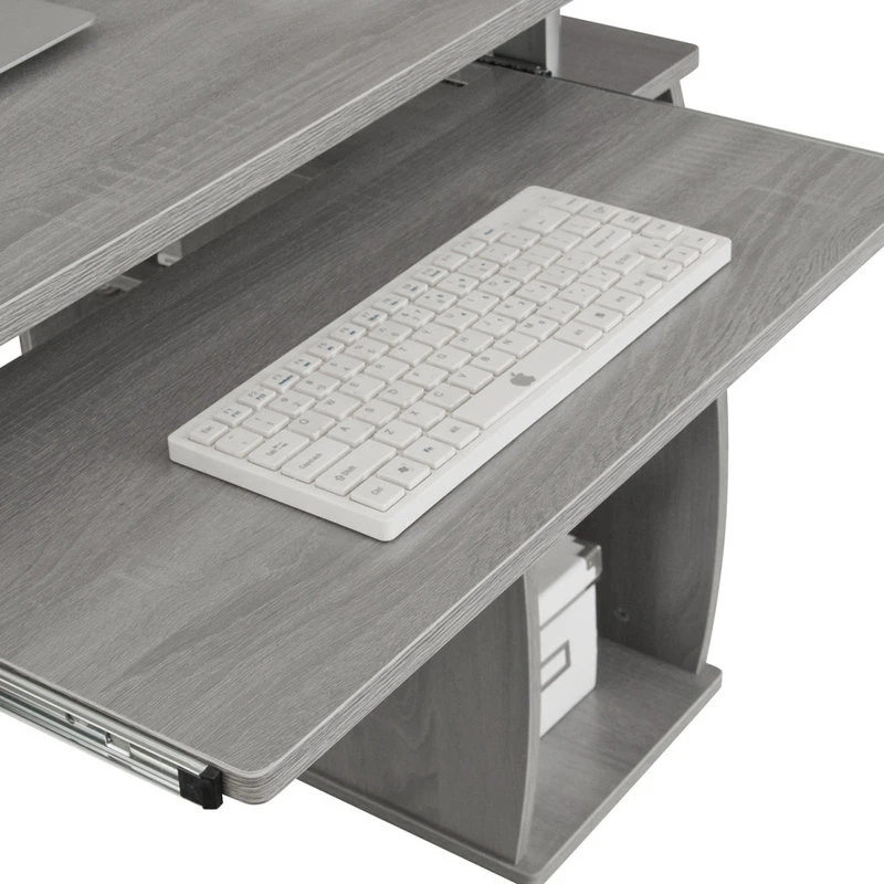 Rta Products- L Techni Mobili Complete Computer Workstation Desk With Storage, Grey 15 Rta Products- L Techni Mobili Complete Computer Workstation Desk With Storage, Grey - Image 13