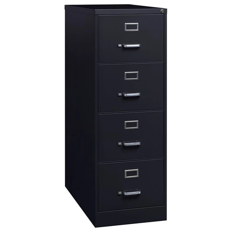Hirsh Industries LLC Hirsh 26.5-in Deep Metal 4 Drawer Legal Width Vertical File Cabinet In Black 6 Hirsh Industries LLC Hirsh 26.5-in Deep Metal 4 Drawer Legal Width Vertical File Cabinet In Black - Image 4
