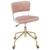 Lumisource Tania Task Chair, Gold Metal, Pink Velvet -Boraam Industries Shop b7614a280d89200a 5747 w800 h800 b1 p0