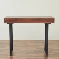 OakIdea Glide Office Desk, Walnut - With Storage -Boraam Industries Shop b77141540092bee4 0270 w800 h800 b0 p0