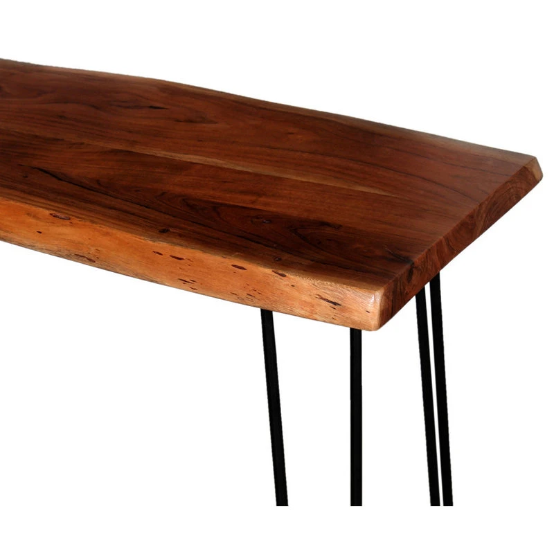 Bolton Furniture, Inc. Hairpin Natural Live Edge Wood, Metal 48" Media Console Table, Natural 7 Bolton Furniture, Inc. Hairpin Natural Live Edge Wood, Metal 48" Media Console Table, Natural - Image 5