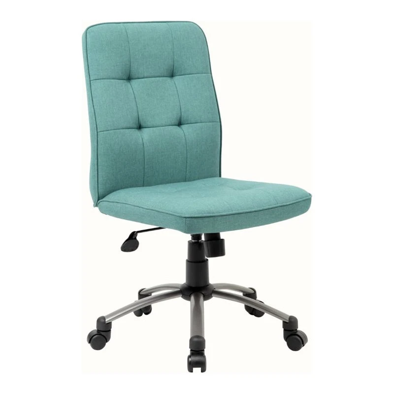 Boss Office Products Boss Pretty Parsons Modern Armless Office Chair In Green 3 Boss Office Products Boss Pretty Parsons Modern Armless Office Chair In Green