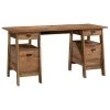 Sauder Trestle Executive Desk In Vintage Oak -Boraam Industries Shop b97118d50eddc804 6232 w800 h800 b1 p0