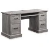 BELLEZE Rhudi 62" Executive Desk, Gray Wash -Boraam Industries Shop bb110c75001a1d72 5335 w800 h800 b1 p0