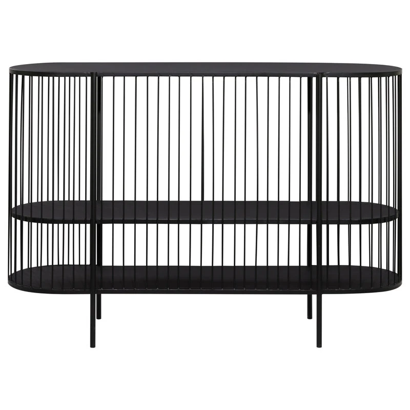 Brimfield & May Contemporary Black Metal Console Table 16422 7 Brimfield & May Contemporary Black Metal Console Table 16422 - Image 5