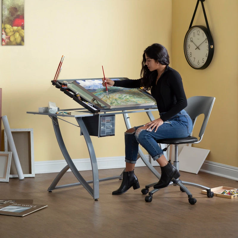 Studio Designs Futura Advance Craft And Drawing Table With Adjustable Top And Folding Shelf 4 Studio Designs Futura Advance Craft And Drawing Table With Adjustable Top And Folding Shelf - Image 2