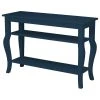 Uniek Inc. Lillian Wood Console Table With Curved Legs And 2 Shelves, Navy Blue 1 Uniek Inc. Lillian Wood Console Table With Curved Legs And 2 Shelves, Navy Blue -Boraam Industries Shop bcf15ee4096e2b90 4536 w800 h800 b1 p0