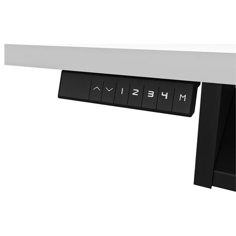 Bestar Pro-Vega L Shaped Adjustable Standing Desk In White And Black 5 Bestar Pro-Vega L Shaped Adjustable Standing Desk In White And Black - Image 3